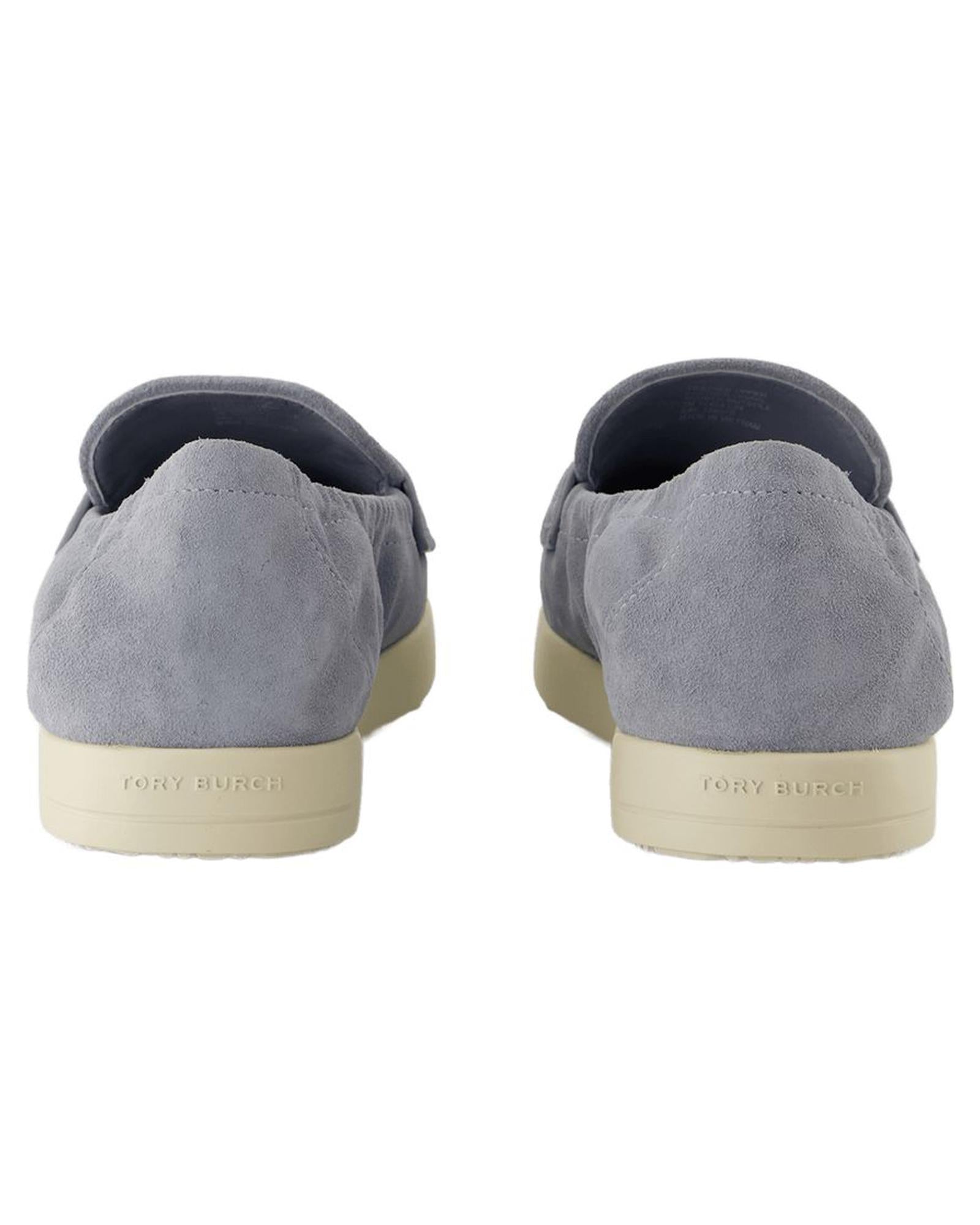 Tory Burch Suede Loafer Women Blue | Blue Flats