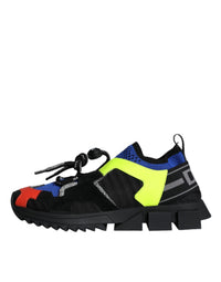 Dolce & Gabbana Multicolor Mesh Sorrento Trekking Sneakers Women's Shoes