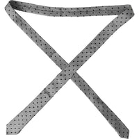 Dolce & Gabbana Dolce & Gabbana Black White Dot Fantasy Silk Adjustable Men Men's Tie