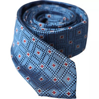 Dolce & Gabbana Dolce & Gabbana Blue Patterned 100% Silk Adjustable Men Men's Tie