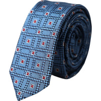 Dolce & Gabbana Dolce & Gabbana Blue Patterned 100% Silk Adjustable Men Men's Tie