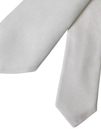 Dolce & Gabbana Dolce & Gabbana White Silk Classic Adjustable Men Men's Tie