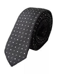 Dolce & Gabbana Dolce & Gabbana Black Polka Dot Silk Adjustable Men Men's Tie