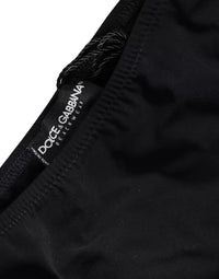 Dolce & Gabbana Black Nylon Swimwear Beachwear Bottom Women's Bikini
