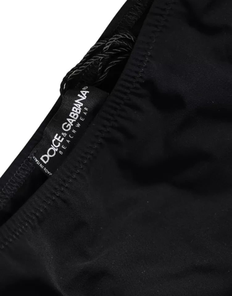 Dolce & Gabbana Black Nylon Swimwear Beachwear Bottom Women's Bikini