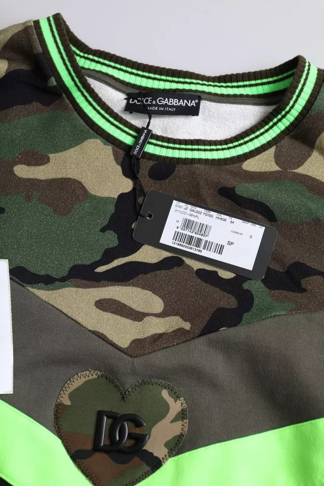 Dolce & Gabbana Multicolor Camouflage Sweatshirt Men's Sweater (Pre-Owned)