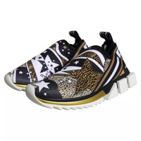 Dolce & Gabbana Multicolor Comet Star Print Sorrento Sneakers Women's Shoes