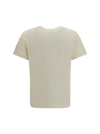 MONCLER Moncler Women Cotton T-Shirt With A Tone On Tone Embroidered Logo