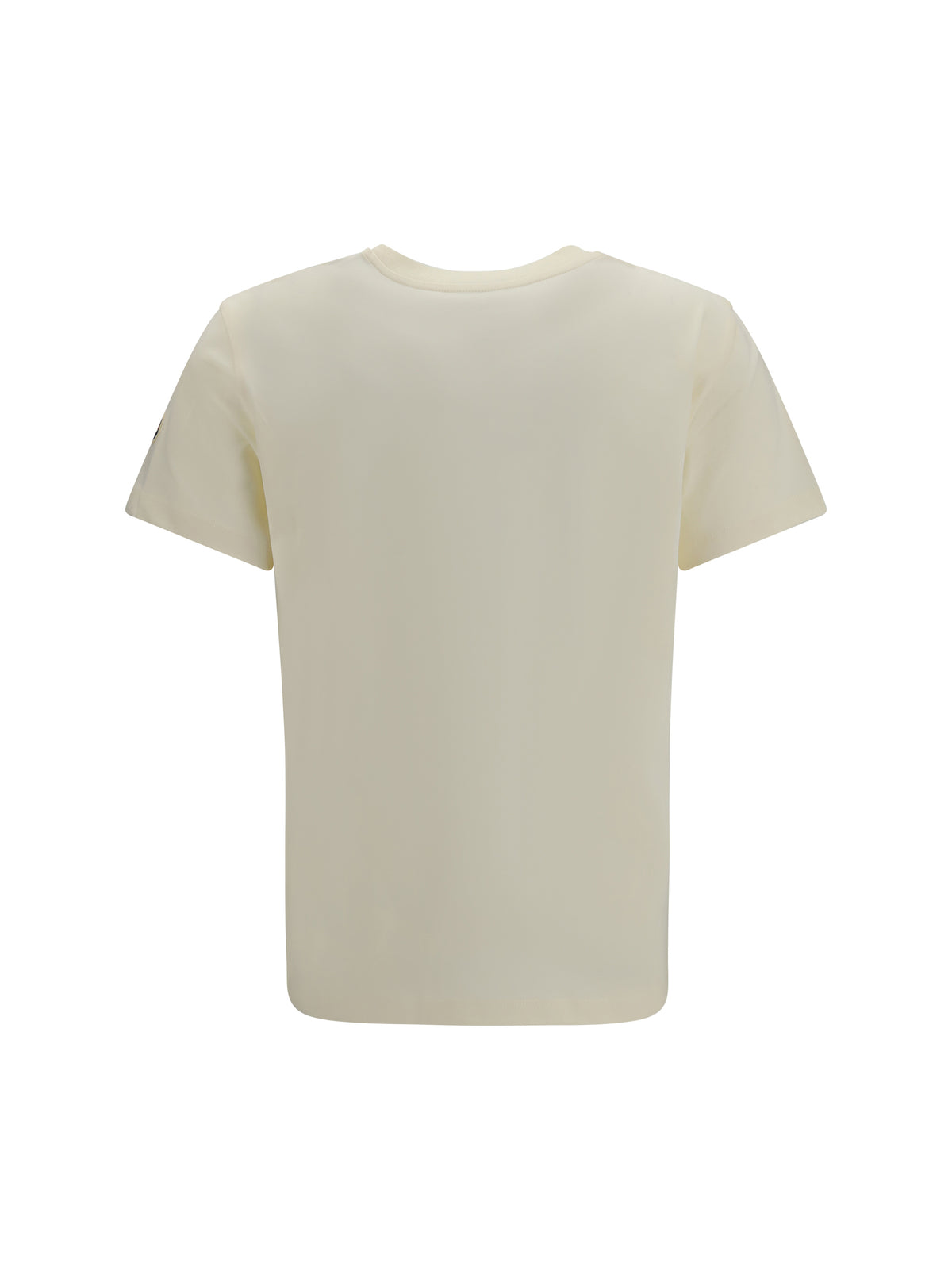 MONCLER Moncler Women Cotton T-Shirt With A Tone On Tone Embroidered Logo