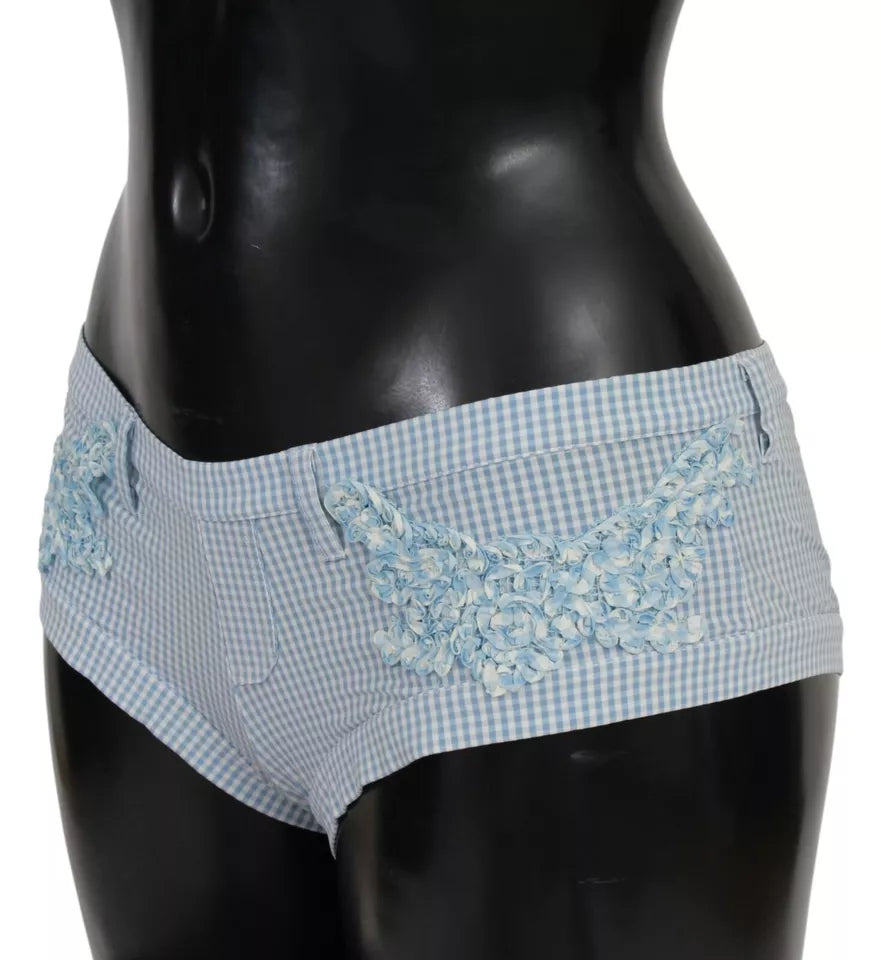 Ermanno Scervino Blue Beachwear Bottoms Swimsuit Women's Shorts