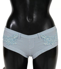 Ermanno Scervino Blue Beachwear Bottoms Swimsuit Women's Shorts