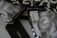 Dolce & Gabbana Black DG Mania Print Sleeveless Women's Swimwear
