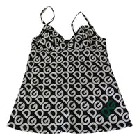 Dolce & Gabbana Black DG Mania Print Sleeveless Women's Swimwear