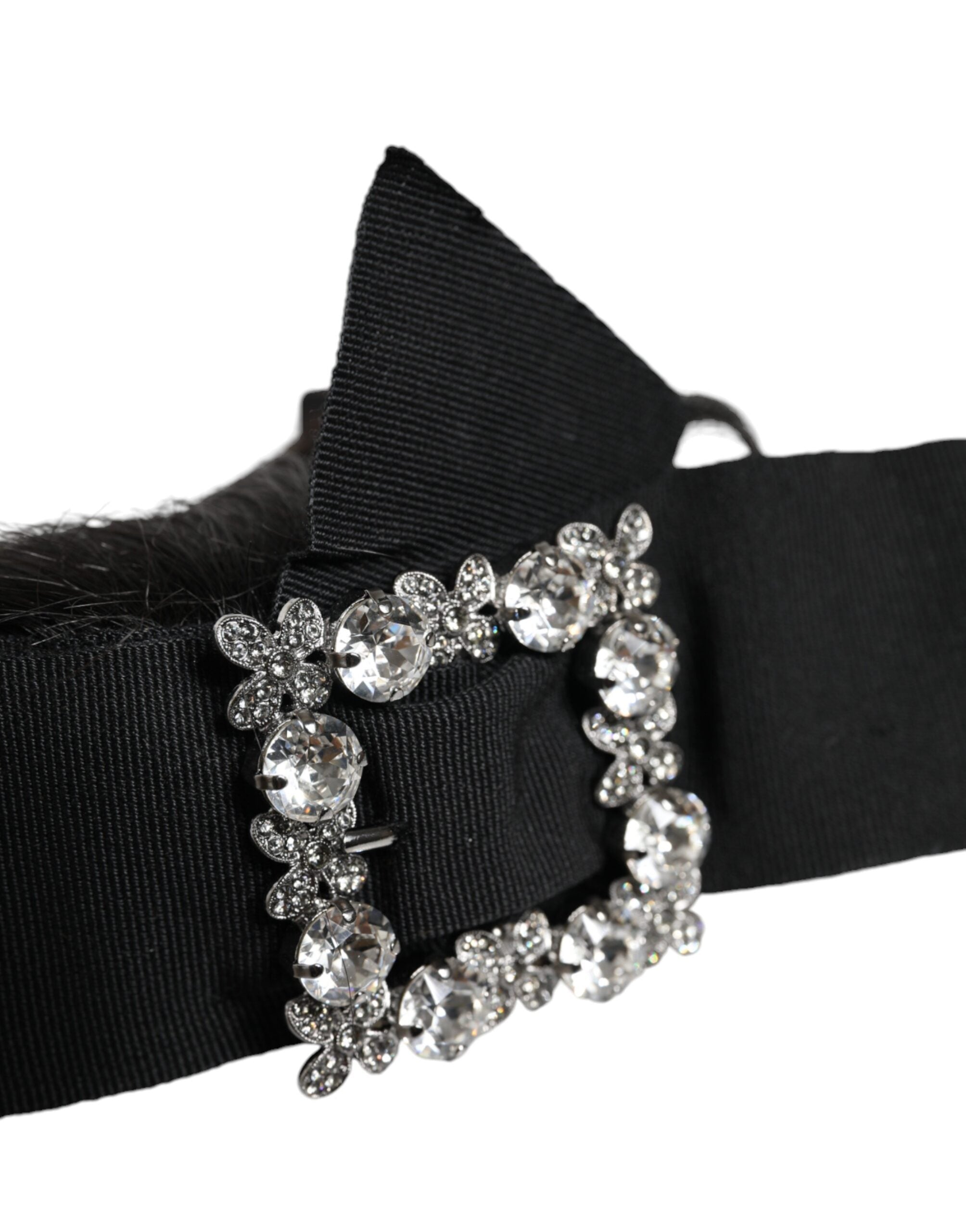 Dolce & Gabbana Dolce & Gabbana Black Hair Parrucchiera Crystal Headband Women's Diadem