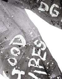 Dolce & Gabbana White See Through Logo Cropped Cargo Women's Pants