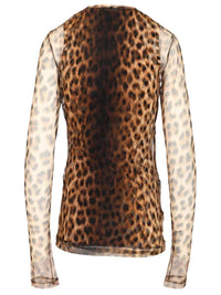 Sportmax Women Bi-Material Animalier Top