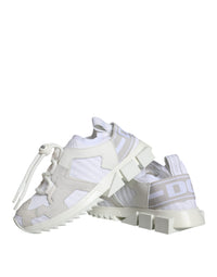Dolce & Gabbana White Mesh Sorrento Trekking Sneakers Women's Shoes