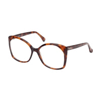 Max Mara Max Mara Eyeglasses Square Full Rim, Shiny Black Frame and Clear Demo Lens Lens MM5029001