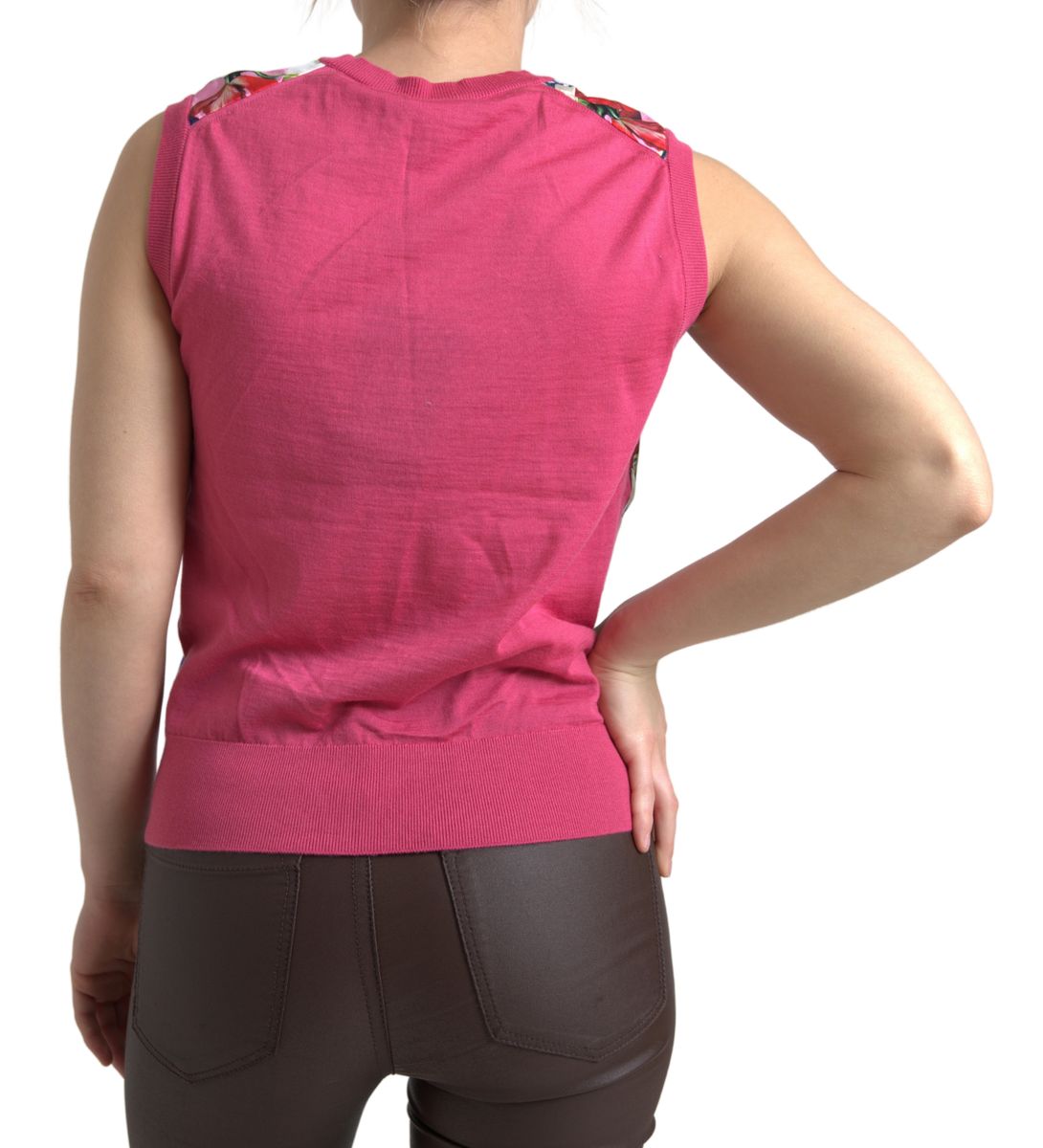 Dolce & Gabbana Elegant Cashmere-Silk Blend Crew Neck Women's Top