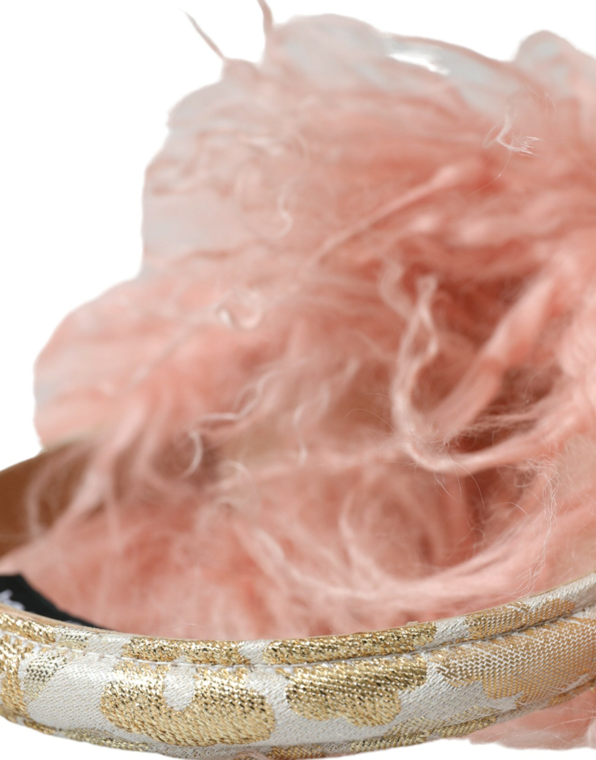 Dolce & Gabbana Elegant Pink Fur Earmuffs - Winter Chic Women's Accessory