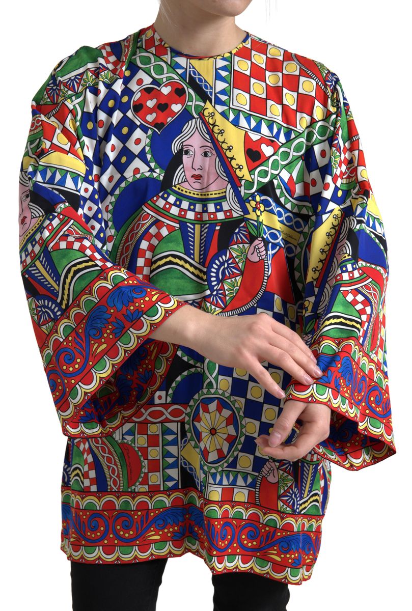 Dolce & Gabbana Elegant Multicolor Silk Women's Blouse