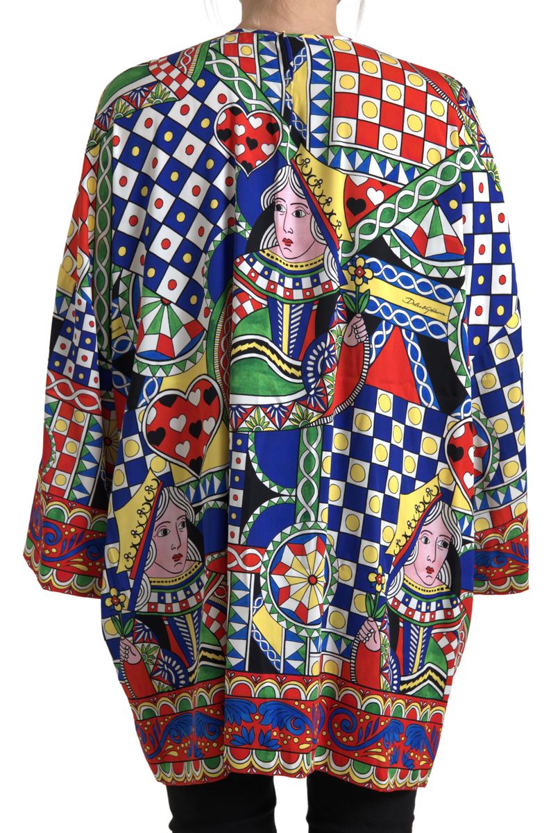 Dolce & Gabbana Elegant Multicolor Silk Women's Blouse
