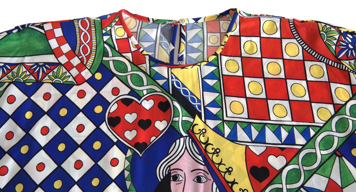 Dolce & Gabbana Elegant Multicolor Silk Women's Blouse