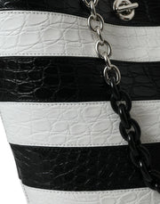Balenciaga Chic Crocodile Leather Maxi Bucket Women's Bag