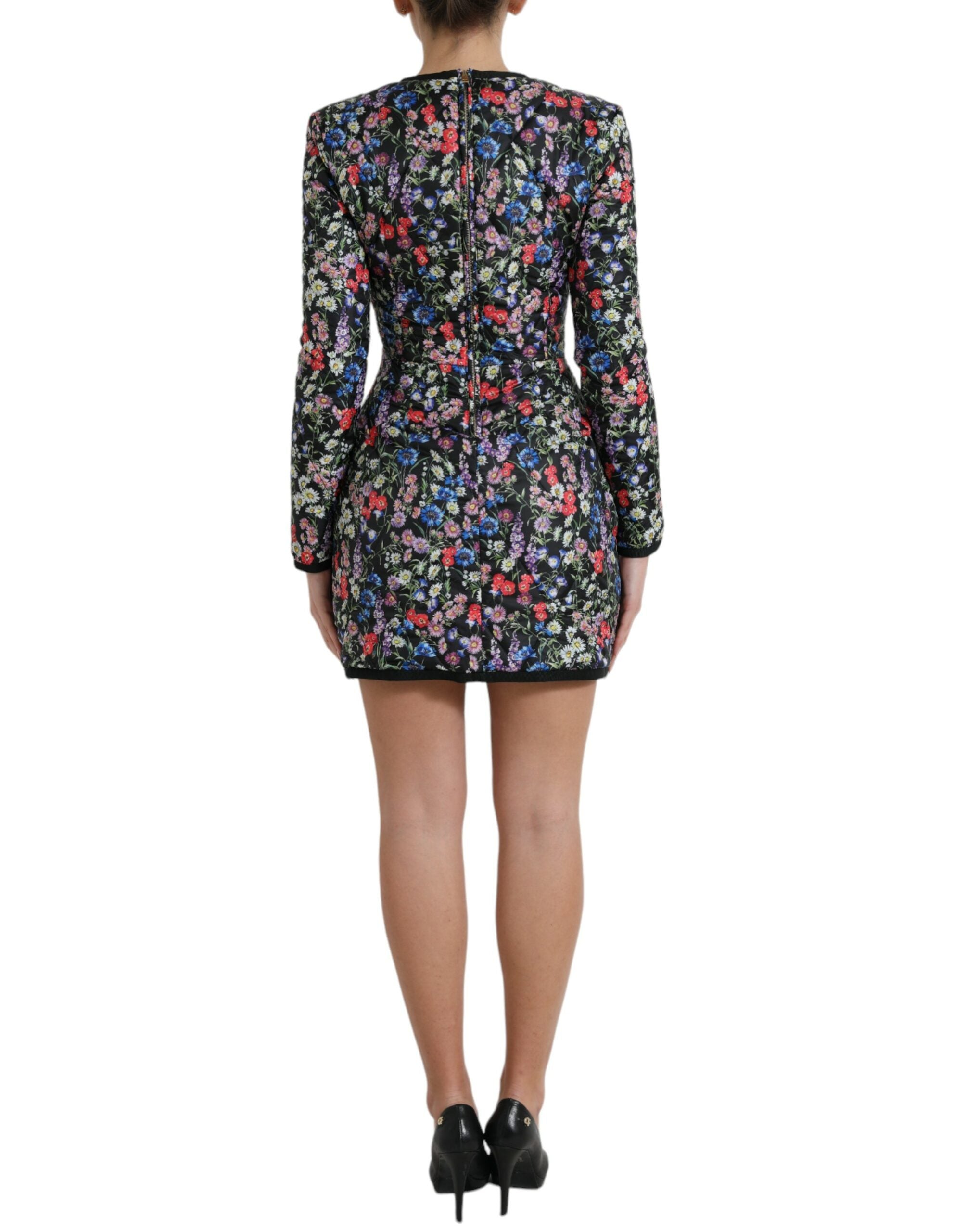 Dolce & Gabbana Floral Sheath Mini Dress Women's Elegance