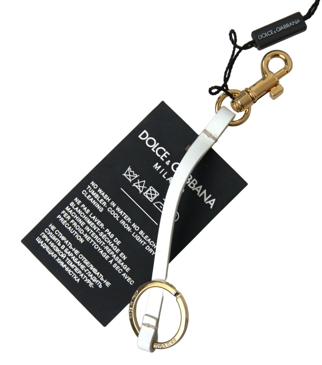 Dolce & Gabbana Chic Black and Gold Designer Women's Keychain