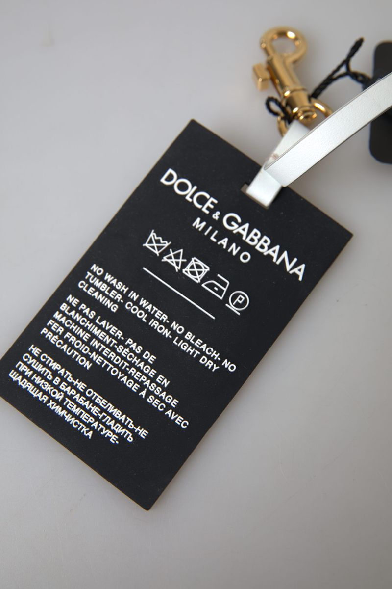 Dolce & Gabbana Chic Black and Gold Designer Women's Keychain