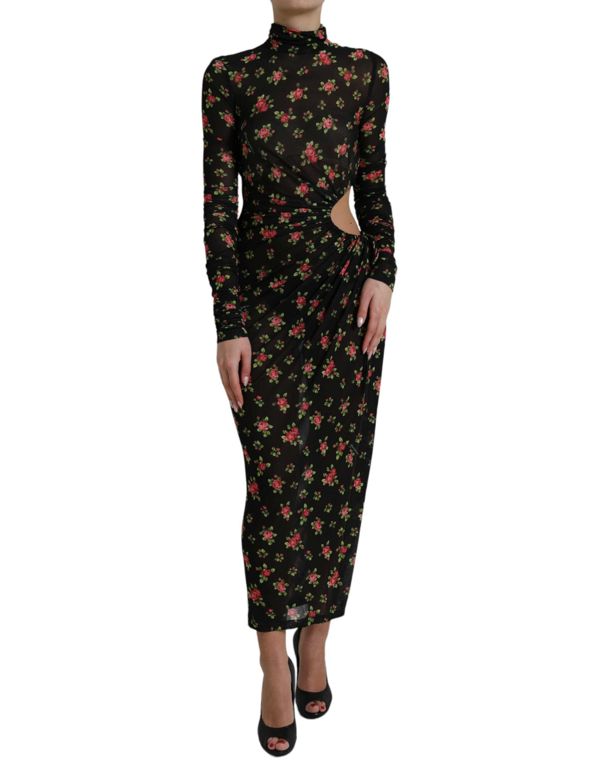 Dolce & Gabbana Elegant Floral Sheath Women's Dress