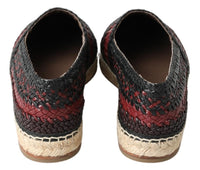 Dolce & Gabbana Elegant Woven Leather Men's Espadrilles