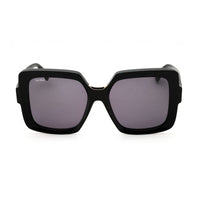 Max Mara Max Mara Sunglasses Square Full Rim, Shiny Black Frame and Smoke Lens MM008801A