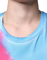 Dolce & Gabbana Multicolor Tie Dye Cotton Sleeveless Men's T-shirt