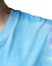 Dolce & Gabbana Multicolor Tie Dye Cotton Sleeveless Men's T-shirt