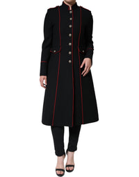 Dolce & Gabbana Dolce & Gabbana Black Single Breasted Trench Coat Women's Jacket