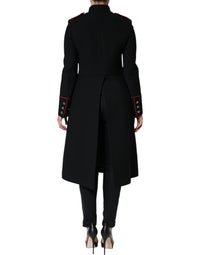 Dolce & Gabbana Dolce & Gabbana Black Single Breasted Trench Coat Women's Jacket