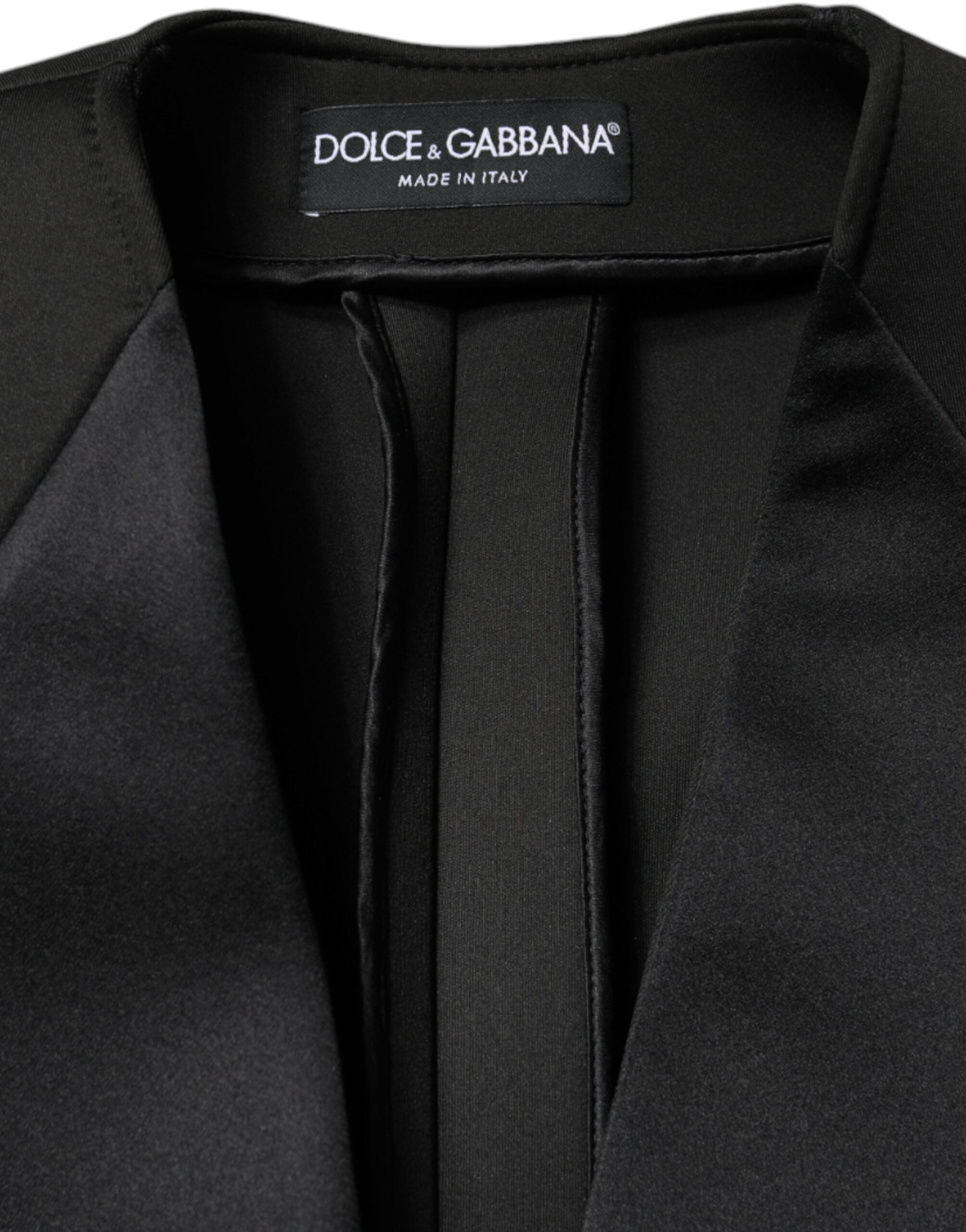 Dolce & Gabbana Dolce & Gabbana Black Polyester Double Breasted Coat Women's Jacket