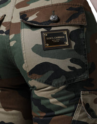 Dolce & Gabbana Multicolor Camouflage Cargo Women's Pants