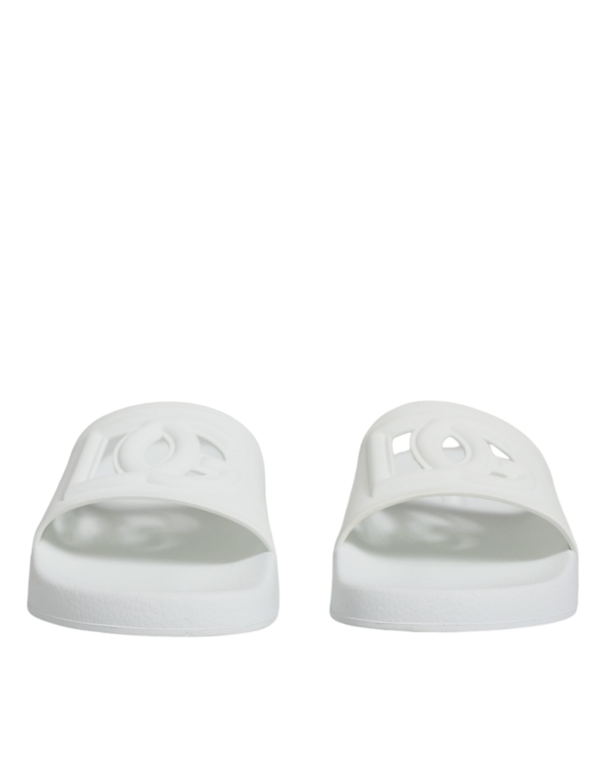 Dolce & Gabbana Dolce & Gabbana White Rubber Slides Sandals Beachwear Women's Shoes (Pre-Loved)