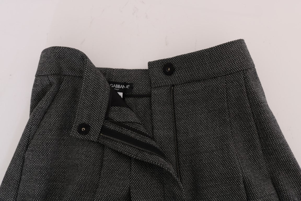 Dolce & Gabbana Chic High Waist Wool Mini Women's Shorts