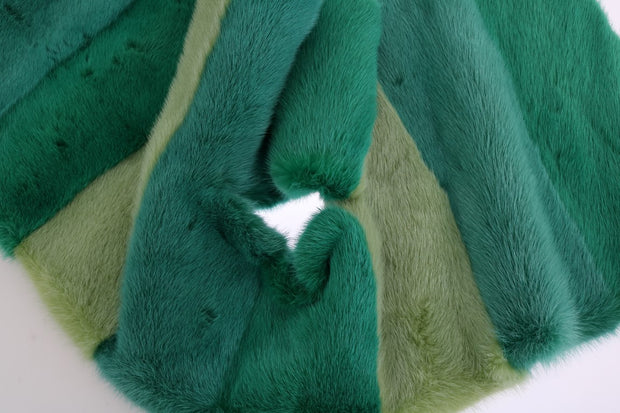 Dolce & Gabbana Green Mink Fur Women's Scarf