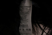 Dolce & Gabbana Black Silver Fox Fur Women's Scarf