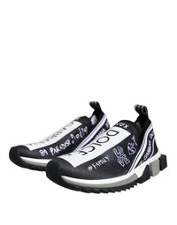 Dolce & Gabbana Black White Sorrento Low Top Sneakers Women's Shoes