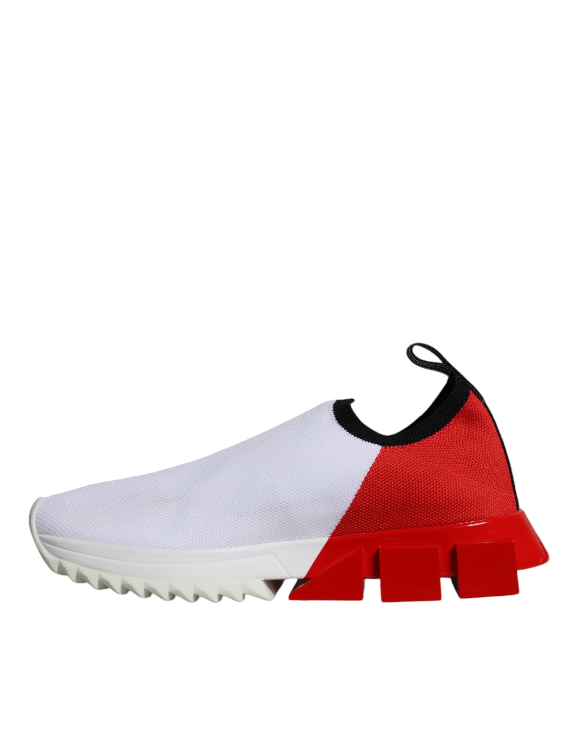 Dolce & Gabbana White Red Low Top Sorrento Men Sneakers Women's Shoes (Pre-Owned)