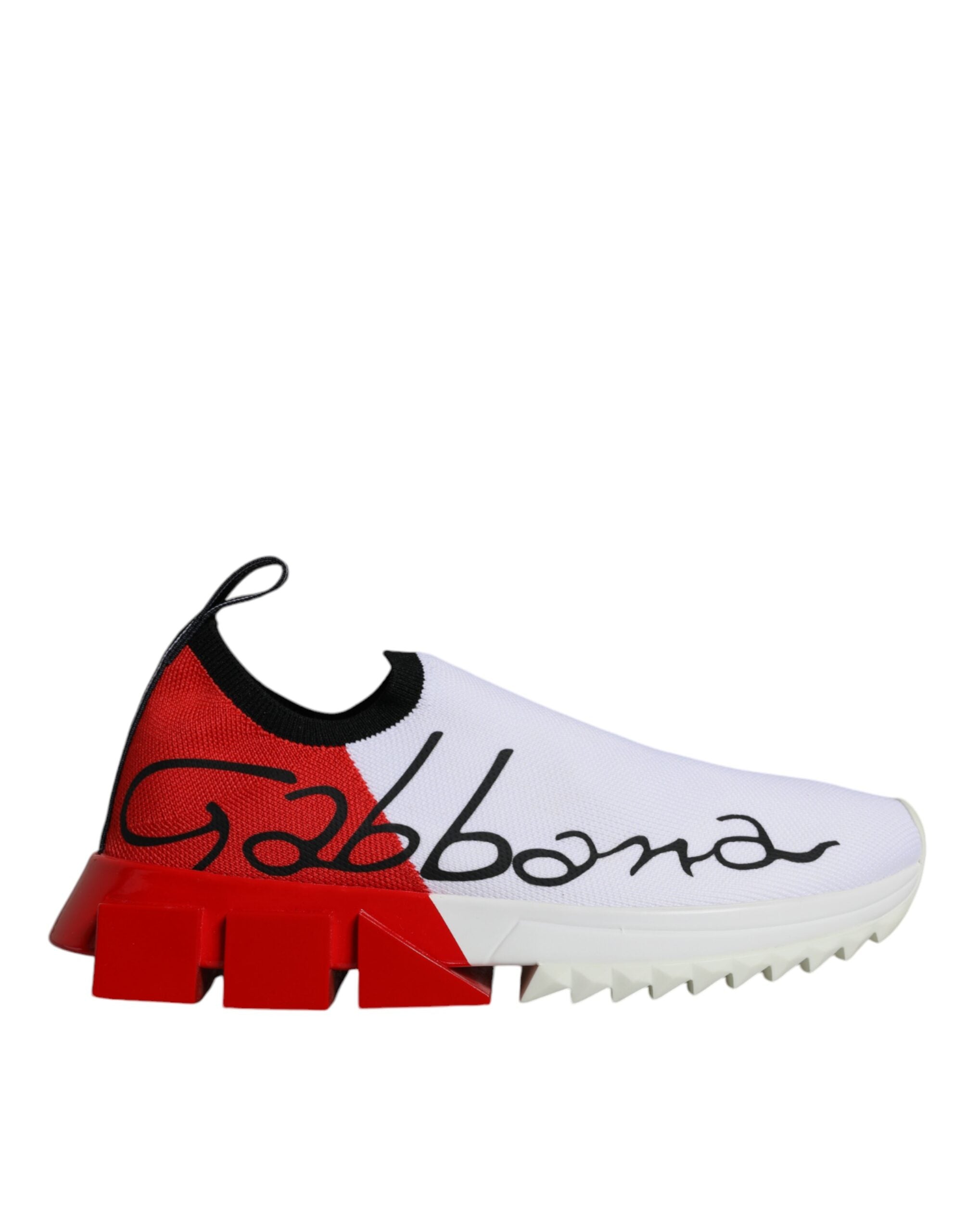 Dolce & Gabbana White Red Low Top Sorrento Men Sneakers Women's Shoes (Pre-Owned)