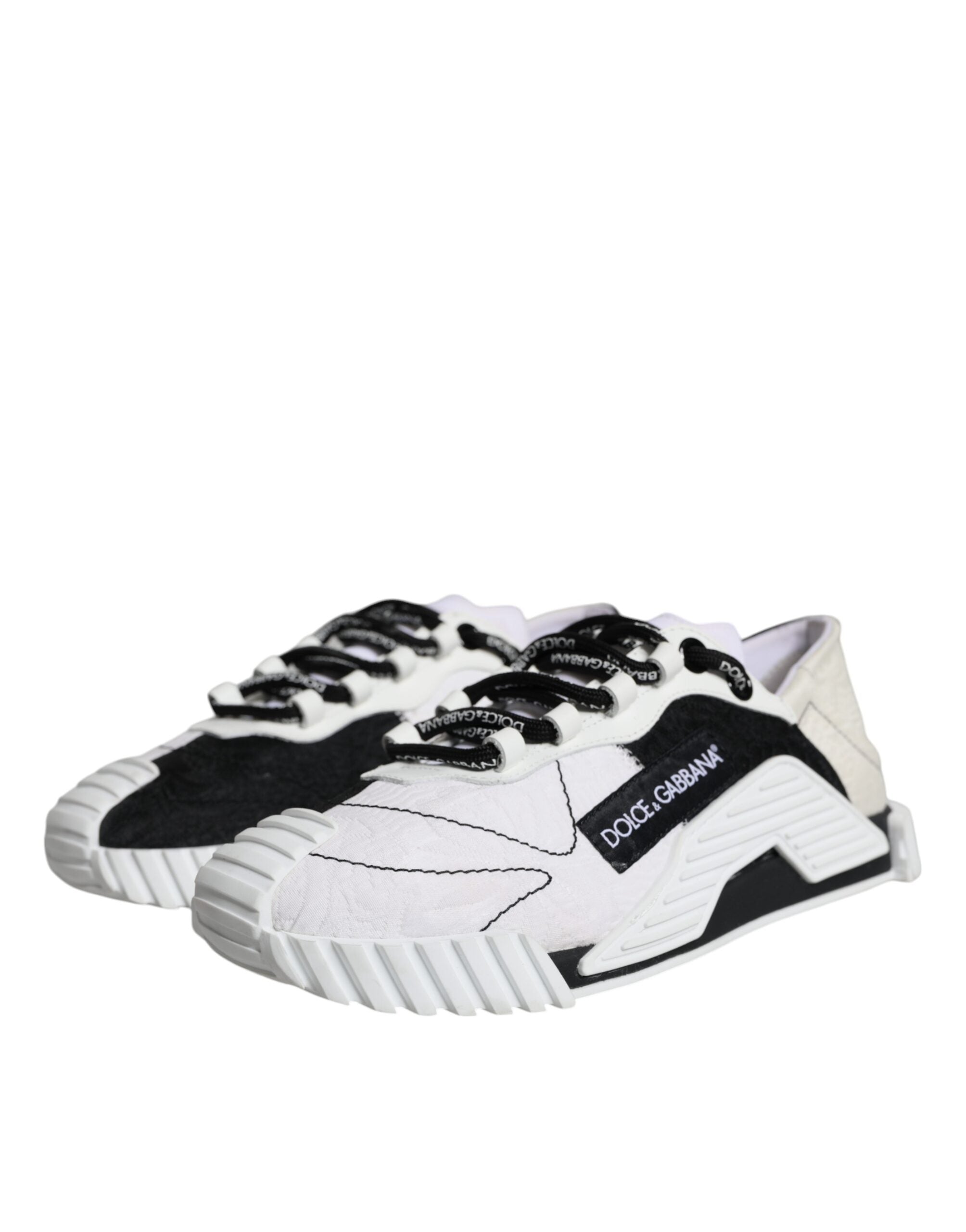 Dolce & Gabbana White Black Low Top NS1 Sneakers Women's Shoes (Pre-Owned)