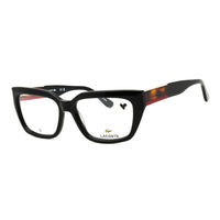 Lacoste Eyeglasses Rectangle Full Rim, Black Frame and Clear Demo Lenses Lens L2934001