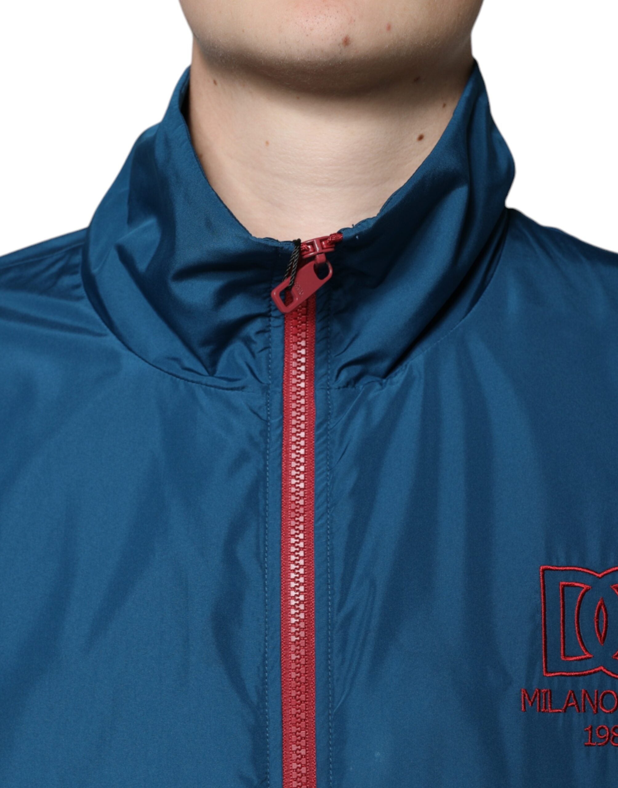 Dolce & Gabbana Multicolor Polyester Full Zip Men's Jacket